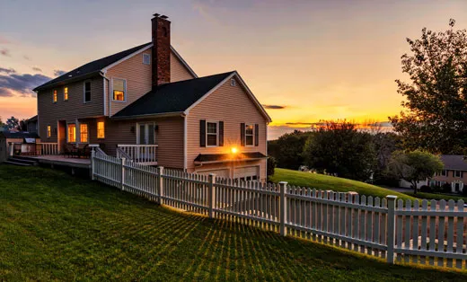 exterior view of a residence