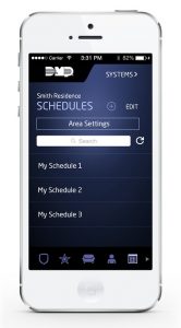 DMP Virtual Keypad App Schedules -stock