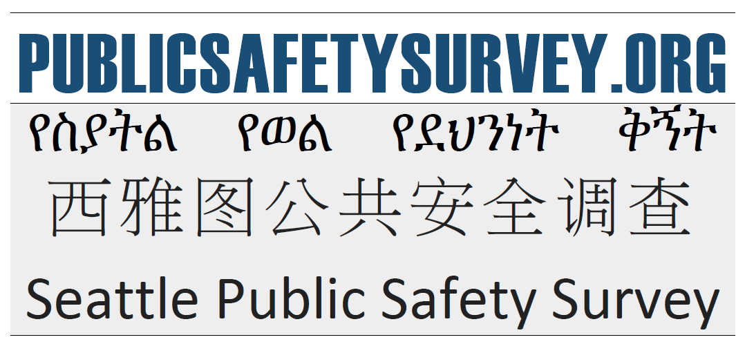 Seattle Public Safety Survey